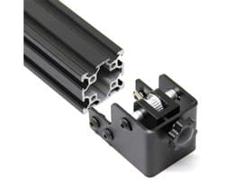 Y-as Riemspanner - Synchronisatie Riemspanner - 3D Printer Instellen - Aluminiumlegering - 40x40 mm - Zwart