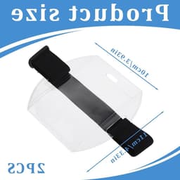 Transparante arm badge houders voor identificatie, 2 stuks, ideaal voor evenementen en werkgebruik — thumbnail 5