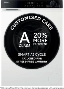 Haier HW70-BP14357TU-S – Wasmachine – 7 kg – Energieklasse A – Extra stil (69 dB) – Stoomfunctie – Inverter motor – Wi-Fi + Bluetooth (hOn) – 16 programma’s – Getest om 20 jaar mee te gaan – 10 jaar garantie op onderdelen — thumbnail 1