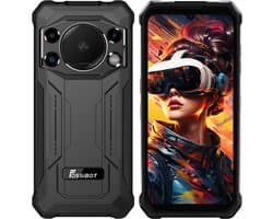 FOSSiBOT F110L Robuuste Smartphone - Dual SIM - 4GB RAM - 128GB ROM - 10000mAh - 6,745 inch HD+ IPS Scherm - IP68 Waterdicht Telefoon -Android 15- GPS,NFC,OTG - ijzergrijs