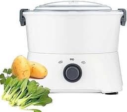 Elektrische Aardappelschiller - Automatische Schilmachine - Efficiënt Groenten Schillen - Zes Roestvrijstalen Messen - 1 kg Per 3 Minuten - Wit — thumbnail 1