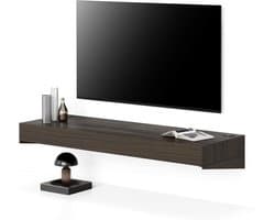 Tv-meubel met Oplader - Wandmeubel TV - Woonkamer Inrichten - Ruimtebesparend Ontwerp - 120 cm breed - Amerikaans Walnoot