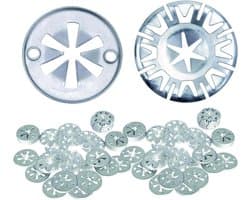 Reparatieset voor hittebeschermingsplaten - 100 stuks, roestvrijstalen klemschijven, bevestiging voor warmtebescherming en installatie