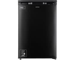 Inventum KV550B tafelmodel koelkast energiezuinig - 113 liter - Met vriesvak - 55 cm breed - Superkoelen - Led-verlichting - Energielabel D - Vrijstaand - Zwart