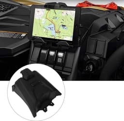 Tablet houder voor elektronische apparaten met geïntegreerde opbergdoos voor CAN AM Maverick X3, stevig en multifunctioneel ontwerp, perfect voor onderweg — thumbnail 2