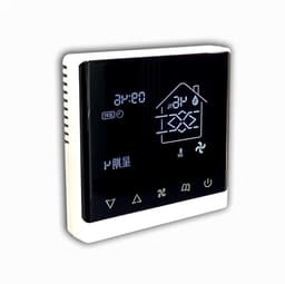 Slimme Thermostaat - Temperatuurregelaar Vochtigheid - Klimaatbeheersing Huis - Wifi Bediening Op Afstand - 86x86x13 mm - Wit — thumbnail 1