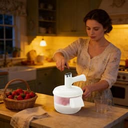 Druiven Schilmachine - Fruit Ontveller - Snel Fruit Bereiden - Automatische Werking - 20.8 x 25 cm - Wit — thumbnail 4