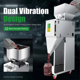 Flolife - Automatische Vulmachine 10-999g RVS 200W – Digitale Weeg- & Verpakkingsmachine voor Graan, Thee, Rijst, Zaden en Korrels – Intelligente Kwantitatieve Vulmachine — thumbnail 4