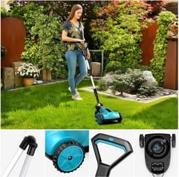 Elektrische Grasmaaier - Grastrimmer Draadloos - Tuinonderhoud - Borstelloze Motor - 21 cm Snijdiameter - One Color — thumbnail 5