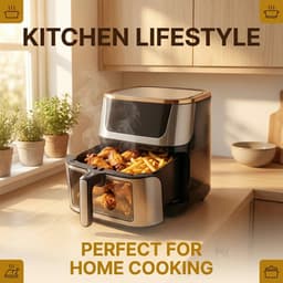 Airfryer XXL - Oven - Luchtfriteuse - Broodrooster - Digitaal Display - Touch Control - Verstelbare Temperatuur - 7 Kook Voorinstellingen — thumbnail 4