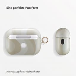 Selencia Case - Hoesje geschikt voor AirPods Pro 2 / Pro 2 (2022) - Desert Waves Beige — thumbnail 3