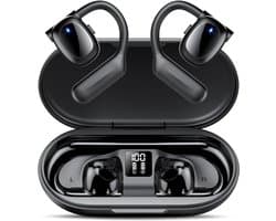 SNJY® Bone Conduction Headphone - Sporthoofdtelefoon Draadloos - Sport Oordopjes - Hardloop Oortjes - Zwart