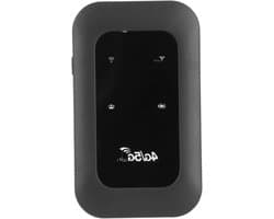 Mobiele Hotspot - Draadloze Router - Internet Onderweg - Tot 10 Gebruikers - 10 Uur Batterij - Zwart