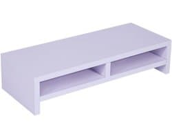 Houten Monitorverhoger voor Computer, Ruimtebesparend Ontwerp, Eenvoudige Installatie, Bureau Organizer voor Thuis en Kantoor