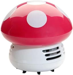 Mini Stofzuiger - Tafelstofzuiger Schoonmaker - Bureau Schoonmaken - Draadloos Ontwerp - 10 cm Breed - Roze Rood — thumbnail 1