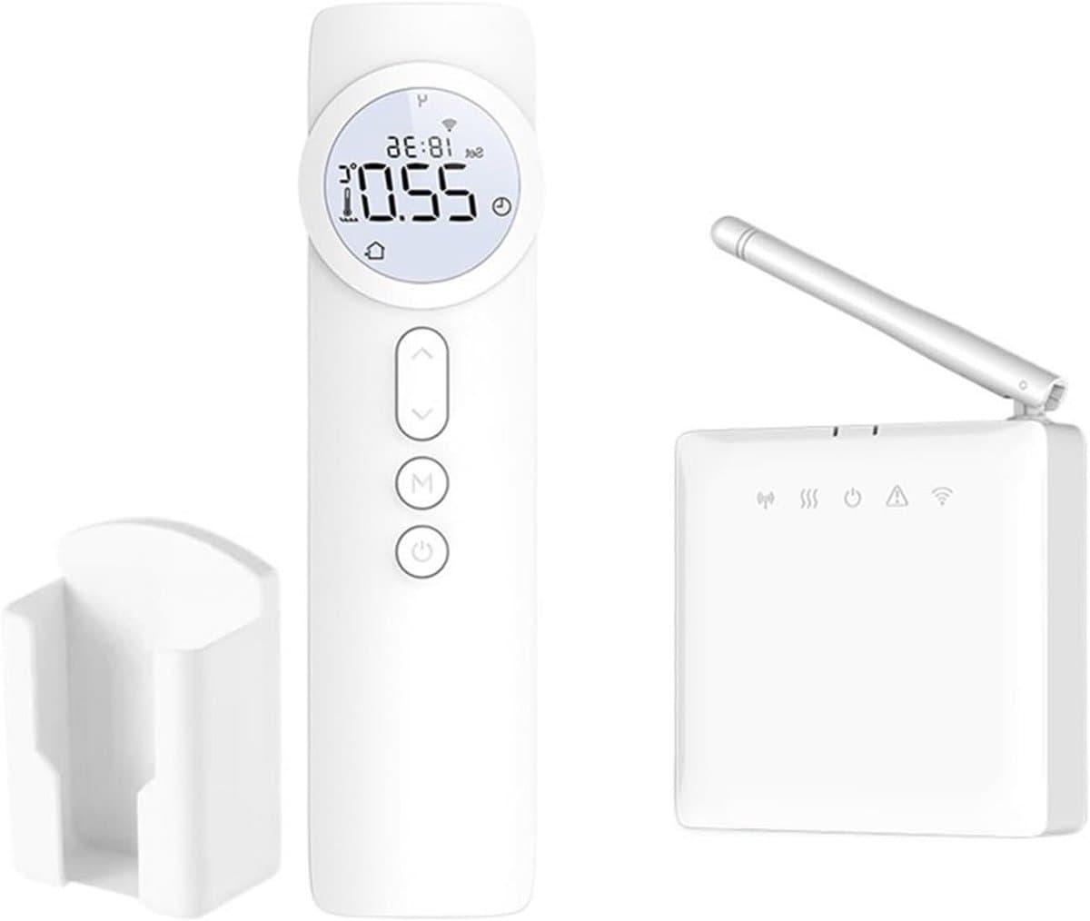Draadloze Thermostaat - Slimme Regelaar - Verwarming Instellen - App en RF Bediening - 200m Bereik - Set Storage box — afbeelding 1