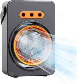 Tafelventilator - Persoonlijke Koeler - Persoonlijke Verfrissing - Met Verneveling - 23.8cm Hoog - Donkergrijs — thumbnail 1