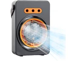 Tafelventilator - Persoonlijke Koeler - Persoonlijke Verfrissing - Met Verneveling - 23.8cm Hoog - Donkergrijs