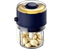Mini Hakmolen - Keuken Chopper - Maaltijd Voorbereiden - Oplaadbaar Draadloos - 350ml Capaciteit - Blauw