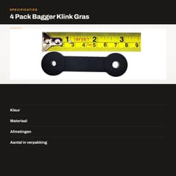 Dailygoods- Grasklep 4x Vergrendeling - 4x Haak - Vervanging voor Husqvarna - Onderdeelnummer 532160793 - Geschikt voor 42"/46" Dekken - Compatibel met Diverse Modellen — thumbnail 3