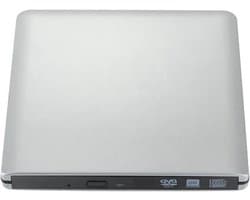 Externe DVD Speler - USB DVD Station - Films Kijken - Ultradun Ontwerp - 14.5 cm - Zilver