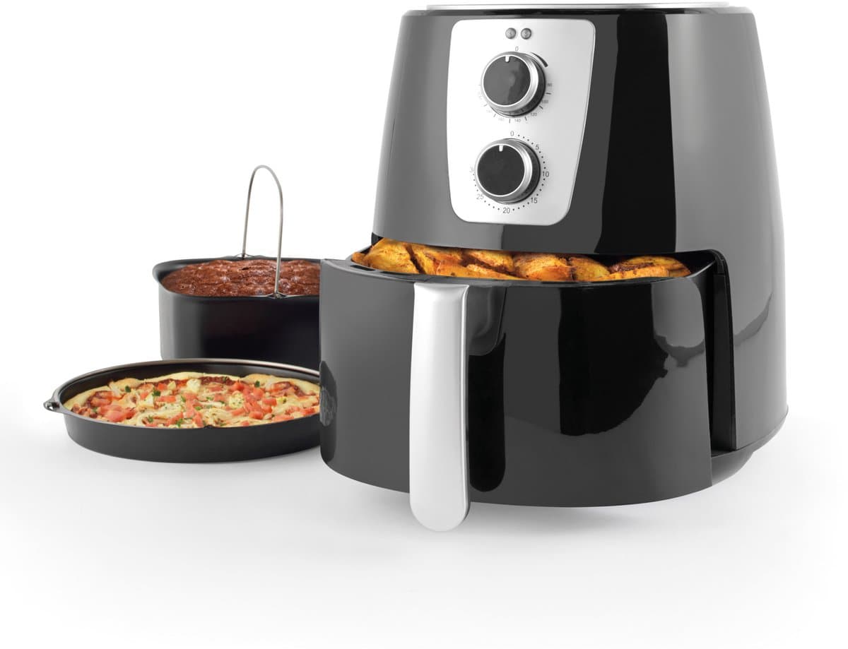 Petra 5,2L Air Fryer - Pizzaplaat & Cakevorm, Antiaanbaklaag — afbeelding 1