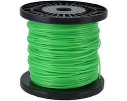 String Trimmer Line 2mm Quadrate String Trimmer Line in Spool - Accessoires voor Grasmaaier (groen, 100 metres)