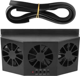 ONF3 - Voertuig Afzuigventilator - Zonne-energie - Draagbare ventilator voor auto - Energiezuinige ventilatie - Koeling en ventileren - Geschikt... — thumbnail 1