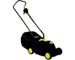 Elektrische Grasmaaier - Grastrimmer - Gazon Onderhoud - 3-voudige Hoogteverstelling - 32 cm Snijdiameter - Zwart