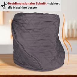 Keukenmachinehoes - Apparaatbeschermer - Apparaat Beschermen - Op maat Gemaakt - 26 x 35 x 45 cm - Grijs — thumbnail 2