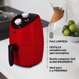 Heteluchtfriteuse - Airfryer - Gezond Koken - Olievrij - 2 Liter - Rood — thumbnail 5