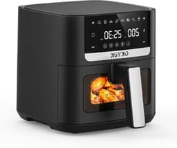 Heteluchtfriteuse XL - Airfryer zonder olie - Gezond koken - 8 programma's - 6 liter capaciteit - Zwart — thumbnail 1