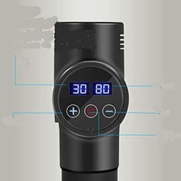 Massage Gun - Spier Stimulator - Herstel Bevorderen - 30 Snelheidsniveaus - 6 Massagekoppen - Zwart — thumbnail 4
