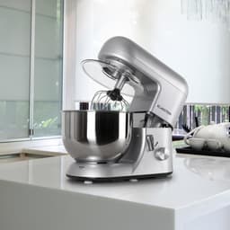 Keukenmachine - Mixer - Bakken en koken - Planetair mengsysteem - 5.2 liter - Zilver — thumbnail 2