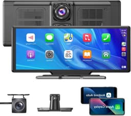 Navigatiesysteem Auto - Dashcam voor auto - GPS Navigatie - Draadloze - 4K DVR - Bluetooth Audio - ADAS Systeem - 10.26" - Achteruitrijcamera - Touchscreen — thumbnail 1