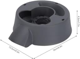 Blender Kom Basis - Keukenmachine Onderdeel - Voedsel Bereiden - Veiligheidsslot Gesp - 16x13.5cm - Zwart — thumbnail 2
