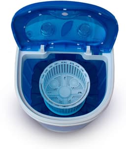 DYNA® Camping Wasmachine - Mini Wasmachine - Wasmachines - Capaciteit van Kleding 3 kg - Laag Water- en Energieverbruik - Wit - 36cm x 37cm x 53cm — thumbnail 10