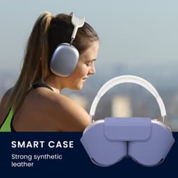 kwmobile cover voor over-ear koptelefoon - Compatibel met Apple AirPods Max / AirPods Max 2 - Van polyester - In lavendel — thumbnail 4
