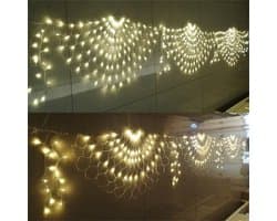 Pauw lichtsnoer 3 meter LED mesh net vakantie lichtsnoer binnen en buiten slaapkamer decoratie voor feest, Kerstmis-3 Pauw LED net licht mesh licht raam gordijn achtergrond muur Kerstmis Nieuwjaar fee lichtsnoer
