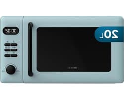 Digitale Magnetron - Grill Magnetron - Snel Eten Opwarmen - 8 Automatische Programma's - 20 Liter - Blauw