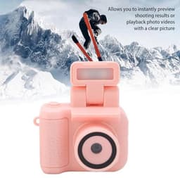 Sleutelhanger Camera, 1080P Mini DV Camera met Zaklamp, 1.44 Inch Kleine Compacte Draagbare Videorecorder, Reis Videocamera voor Studenten, Kinderen (roze) — thumbnail 3