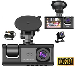 Dailygoods - Dailygoody - Dash Cam Voor Achter - 170° Groothoek - Nachtzicht - 1080p Full HD - Accident Lock - Loop Recording - Parkeermonitor - Geschikt voor — thumbnail 3