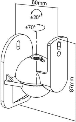 Luidspreker muurbeugel (x2) houder voor speakers Maclean MC-526 — thumbnail 4