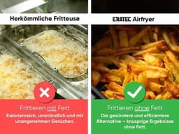 Hete Lucht Friteuse - Airfryer XXL - Gezond Koken - 85% Minder Olie - 5.8 Liter - Wit — thumbnail 4