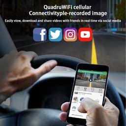 High Definition Nachtzicht Quad Lens WiFi Dashcam C312/Y10 - Vierkanaalsopname met 32GB TF-kaart — thumbnail 5
