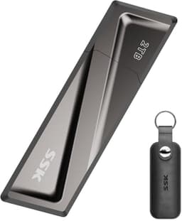 Externe SSD - Draagbare Opslag - Bestanden Opslaan - Ultrasnelle Transmissie - 2 TB - Zilver — thumbnail 1