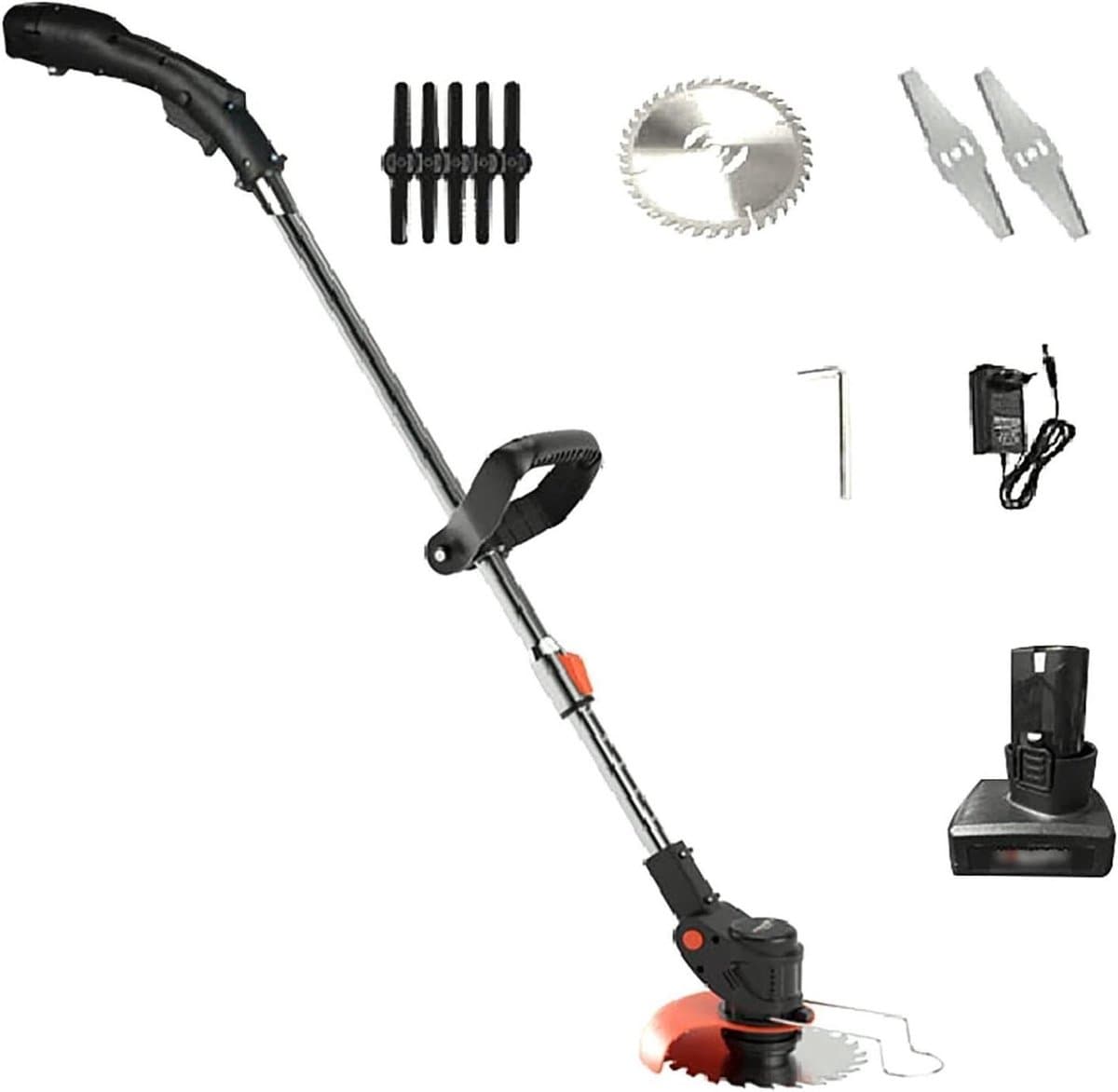 Elektrische Grasmaaier - Grastrimmer Wiedehopf - Gazon Onderhoud - 360 Graden Maaien - 32 cm maaibreedte - One Color — afbeelding 1