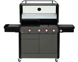 Mustang Gasbarbecue Sapphire 4+1 – met Ringbrander en Zijbrander – 18,3 kW | Luxe Buitenkeuken