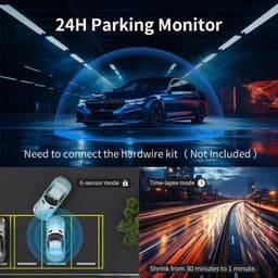 4K Dashcam met GPS, WiFi & 24u Parkeermodus – Voor- en Achtercamera – Sony Sensor – Nachtzicht – Loop Recording – Zwart — thumbnail 1