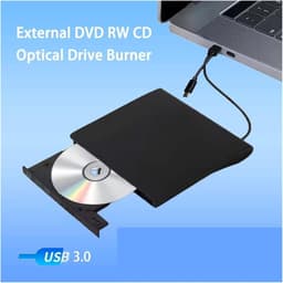 Externe DVD Brander - Optische Drive - Bestanden Archiveren - Snelle USB 3.0 - 8x Leessnelheid - Zwart — thumbnail 3